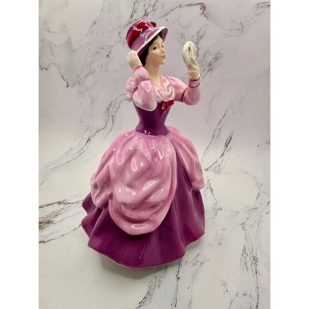 Royal Doulton Lady Pamela HN 2718 Pink Magenta Bone China Figurine England 1973